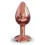 Анальна пробка із чорним кристалом Dorcel Diamond S, золота - Фото №2
