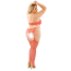 Комбінезон Sheer Fantasy Mesmerized Gartered Teddy Bodystocking, червоний - Фото №6