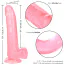 Фаллоимитатор Size Queen Dong 8, розовый - Фото №12