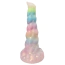 Вибратор Univibe Unicorn, светящийся в темноте - Фото №2