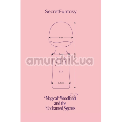Универсальный вибромассажер FairyGasm Welcome To YesYesLand - Magical Woodland And The Enchanted Secrets, зеленый