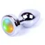 Анальная пробка с радужным кристаллом Exclusivity Jewellery Silver Plug, серебряная - Фото №1