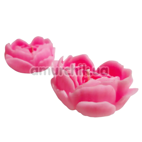 Свеча в виде розы GlowKink L - светится в темноте, розовая