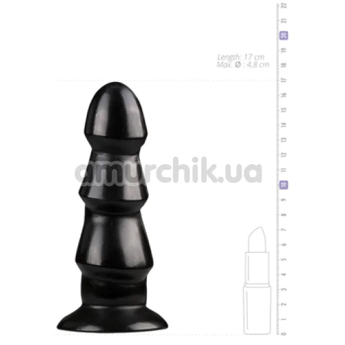 Анальна пробка Mister B All Black AB40, чорна