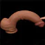Фалоімітатор Sliding-Skin Dual Layer Dong 14, коричневий - Фото №4