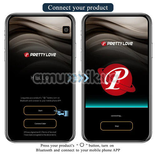Вібростимулятор простати Pretty Love Andrew, чорний