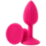 Анальна пробка Alume Silicone Ribbed Classic Anal Plug М, рожева - Фото №3