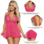 Комплект Star Night Elegante Babydoll, рожевий: пеньюар + трусики-стрінги - Фото №11