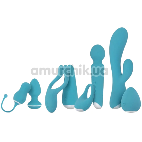 Анальна пробка з вібрацією Cala Azul Blanca Vibrating Anal Plug, блакитна