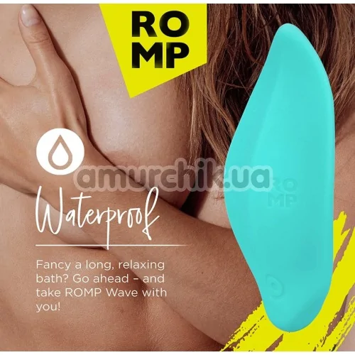 Кліторальний вібратор Romp Wave, бірюзовий