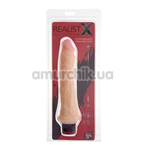 Вибратор RealistX 8.6, 22 см телесный