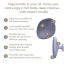 Щетка для тела Geske Body Brush 4 in 1 Suction Mount Metal, фиолетовая - Фото №12