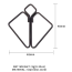 Зажимы для сосков Lockink Minimalism Metal Nipple Clamps, серебряные - Фото №4
