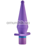 Анальна пробка з вібрацією Love Signal Tingling Touch, фіолетова - Фото №1
