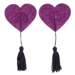 Прикраси для сосків Titty Tassels, фіолетові - Фото №1