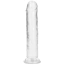 Фалоімітатор Realrock Crystal Clear Dildo Straight 7, прозорий - Фото №1