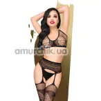 Комплект Penthouse Lingerie Smoking Gun, черный: топ + колготки - Фото №1