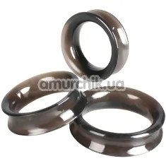 Набор из 3 эрекционных колец Lovetoy X-Basic LV1451, черный - Фото №1