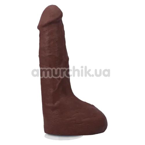 Фалоімітатор з еякуляцією Doc Johnson The Realistic Cock Squirting 9.5, коричневий