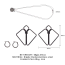 Зажимы для сосков Lockink Minimalism Metal Nipple Clamps with Heavy Pendant And Rings, серые - Фото №6