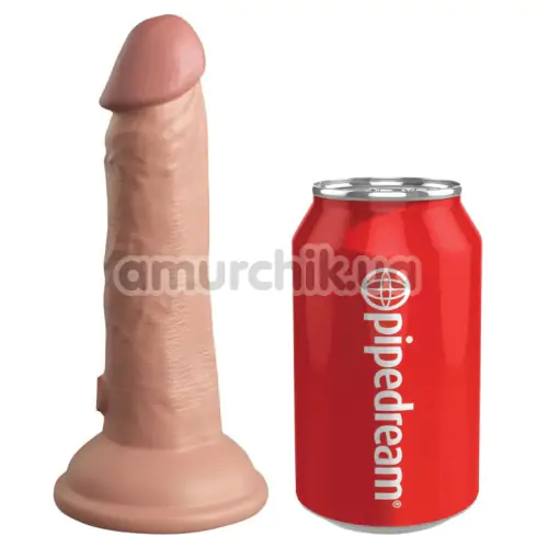 Страпон King Cock Elite Beginner's Silicone Body Dock Kit 6, телесный