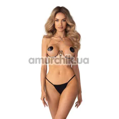 Украшение для тела Obsessive Lustique, черное - Фото №1