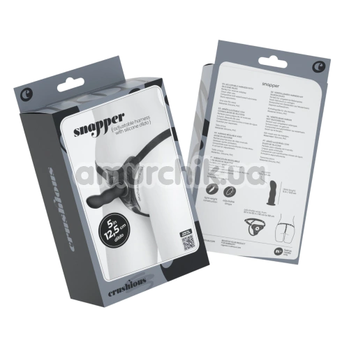 Страпон Crushious Snapper, чорний