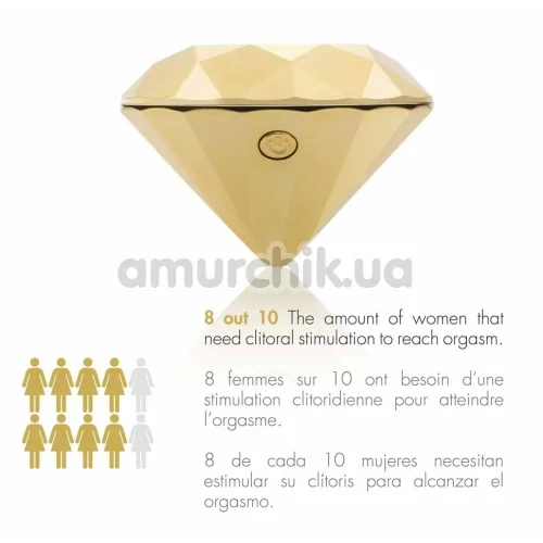 Клиторальный вибратор Bijoux Indiscrets Twenty One, золотой