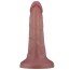 Вібратор Lovetoy Dual Density Power Cock 6, коричневий - Фото №4
