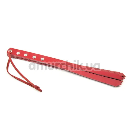 Флоггер DS Fetish Mini Flogger Leather, красный