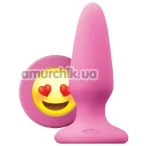 Анальна пробка Mojis ILY Medium, рожева - Фото №1