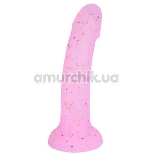 Фаллоимитатор Alume Glitter Silicone Dildo, фиолетовый