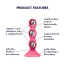 Фалоімітатор Satisfyer Triple Ball-R, рожевий - Фото №5