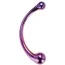 Двокінцевий фалоімітатор Glamour Glass Curved Big Wand, мультикольоровий - Фото №1