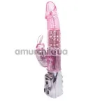 Вібратор 7-Speed ​​Vib, 6-Speed ​​Rotate, Pearls - Pink - Фото №1