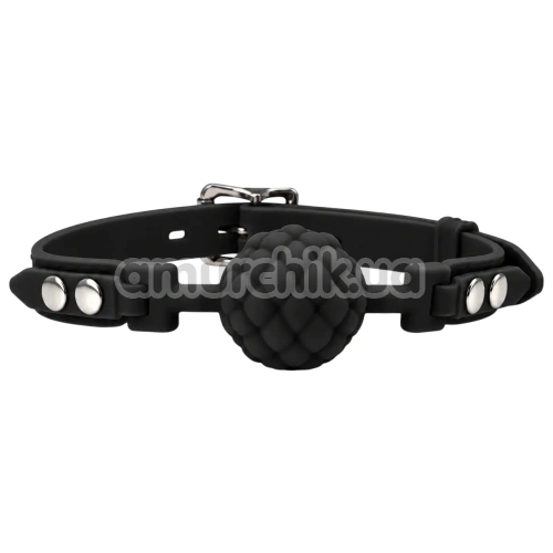 Кляп DS Fetish Silicone Padded Ball Gag M, чорний - Фото №1