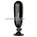 Мастурбатор з вібрацією Foxshow Vibrating Masturbation Cup, чорний - Фото №1