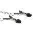 Зажимы для сосков с цепочкой Easy Toys Nipple Clamps With Connecting Chain, серебряные - Фото №2