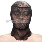 Маска Fetish & Fashion Lace Hood, черная - Фото №1