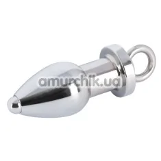 Анальная пробка Anal Plug Deluxe Aluminium, серебряная - Фото №1