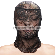 Маска Fetish & Fashion Lace Hood, чорна - Фото №1