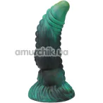 Фалоімітатор Doc Johnson Vac-U-Lock х Fantasy Fuckers Green Serpent, чорно-зелений - Фото №1