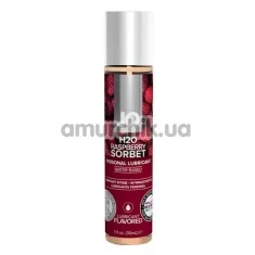 Оральный лубрикант JO H2O Raspberry Sorbet - малина, 30 мл - Фото №1
