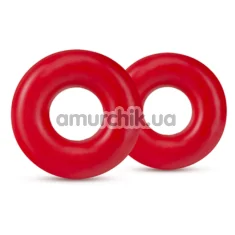 Набір з 2 ерекційних кілець Stay Hard Donut Rings Oversized, червоний - Фото №1