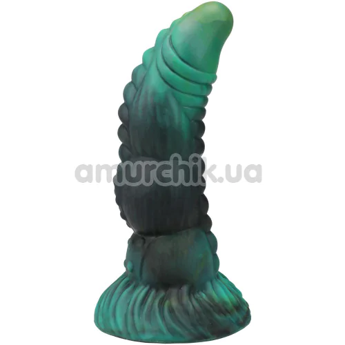 Фалоімітатор Doc Johnson Vac-U-Lock х Fantasy Fuckers Green Serpent, чорно-зелений - Фото №1