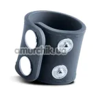 Эрекционное кольцо для члена Boners Ball Strap S/M, синее - Фото №1