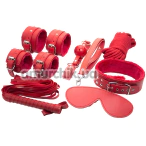 Бондажний набір Bondage Sex Toy Kit, червоний - Фото №1