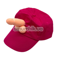 Кепка с пенисом Kinky Pleasure, розовая - Фото №1