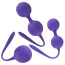 Набір із 3 ребристих вагінальних кульок Sweet Smile 3 Kegel Training Balls ребристі, фіолетовий - Фото №3