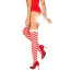 Чулки Obsessive Kissmas, красно-белые - Фото №2